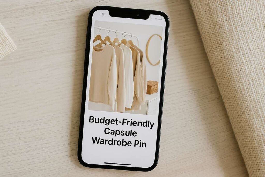 Budget-Friendly Capsule Wardrobe Pin