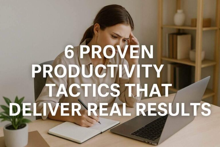 6 Proven Productivity Tactics That Deliver Real Results