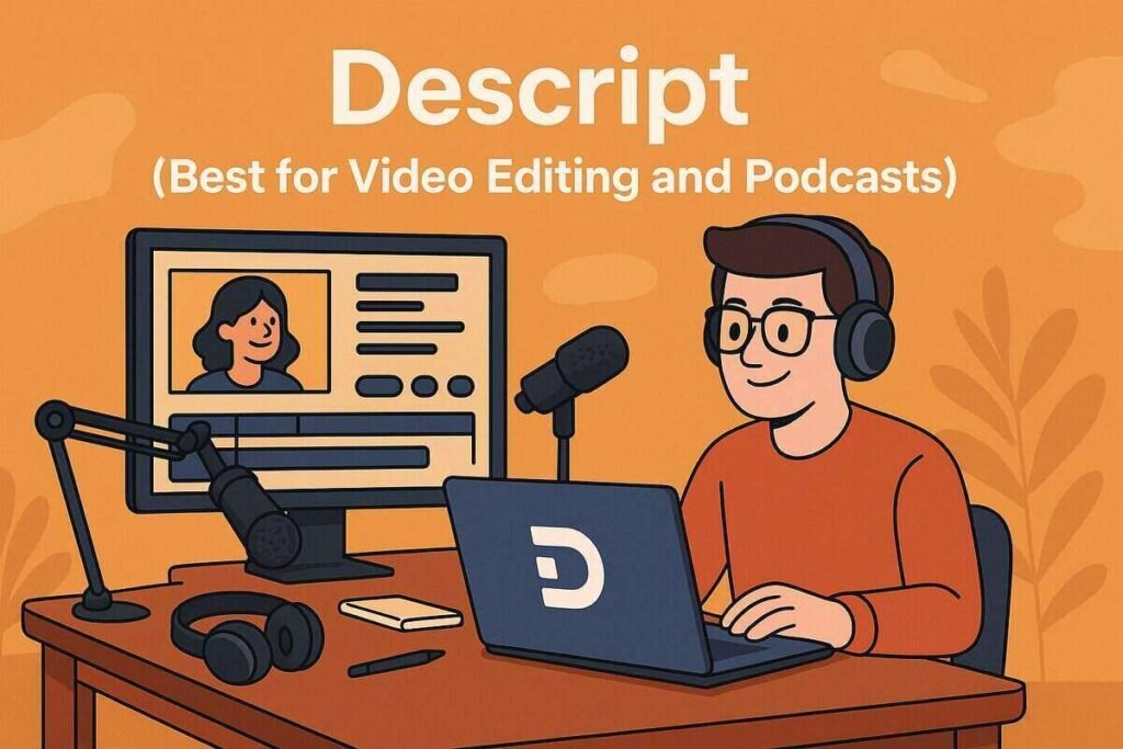 Descript (Best for Video Editing and Podcasts)
