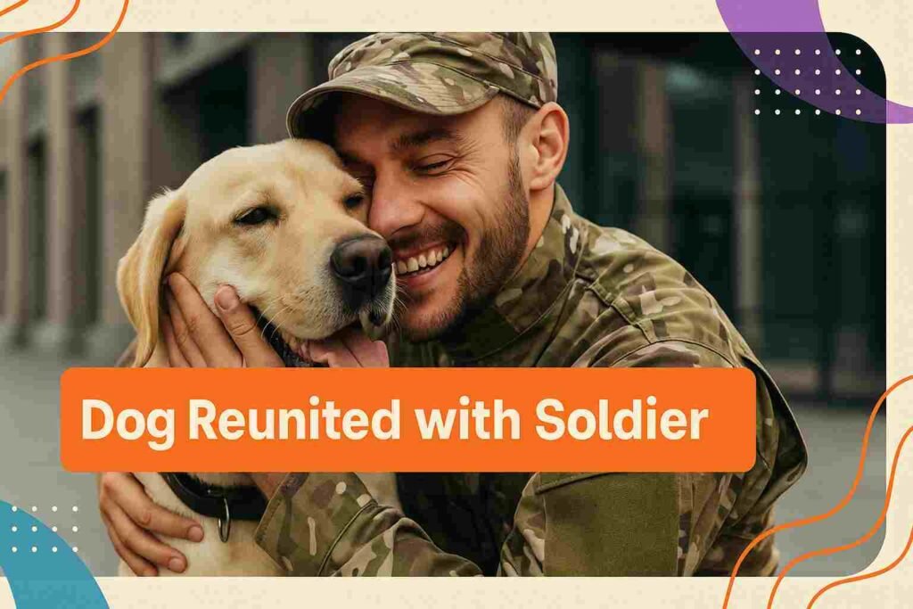 Dog Reunited with Soldier