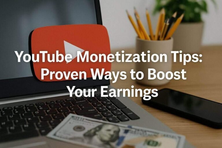 YouTube Monetization Tips Proven Ways to Boost Your Earning