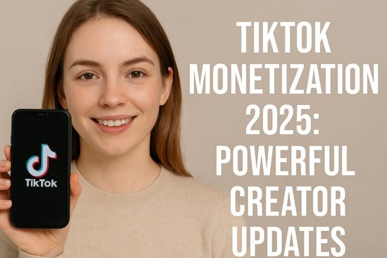 TikTok Monetization 2025 Powerful Creator Updates